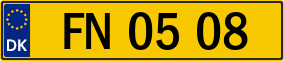 Trailer License Plate